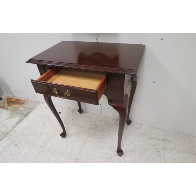 20th Century Queen Anne Ethan Allen Cherry Wood Console or Hall Table