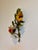 Mid 20th Century Midcentury Italian S. Salvadori Hand Painted Tole Candle Sconce With Pansy Motif For Sale - Image 5 of 10