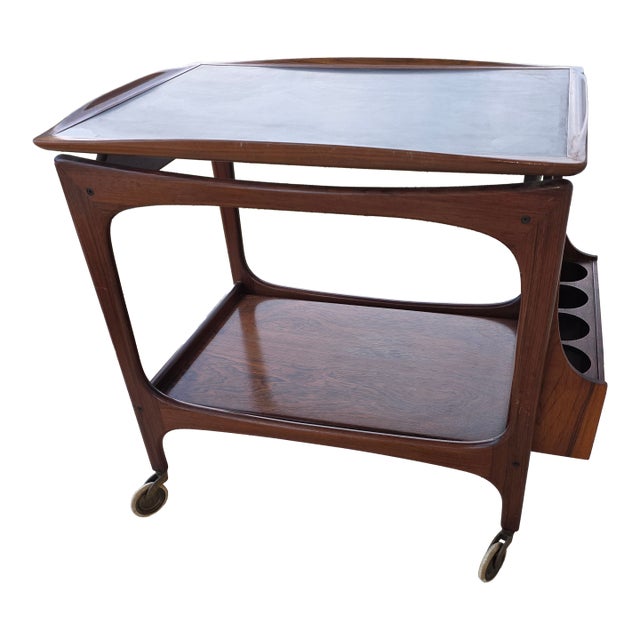 BRDR Dalsgaard 1950's Bar Cart From Denmark For Sale