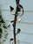 Metal 1940s Hand Forged Wrought Iron Rose Floor Candle Holder Sculpture Roots Blacksmith For Sale - Image 7 of 13