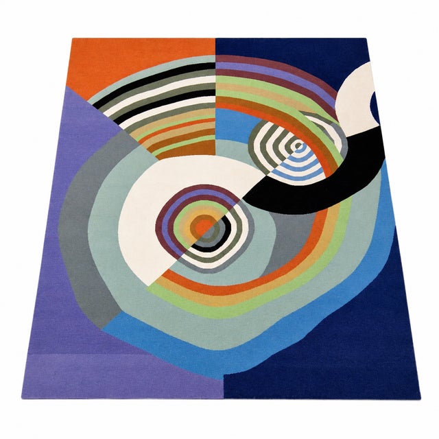 Abstract Expressionism Robert Delaunay Rythme No 2 Tapestry – Limited Edition Wool on Cotton (250x300cm) For Sale - Image 3 of 5