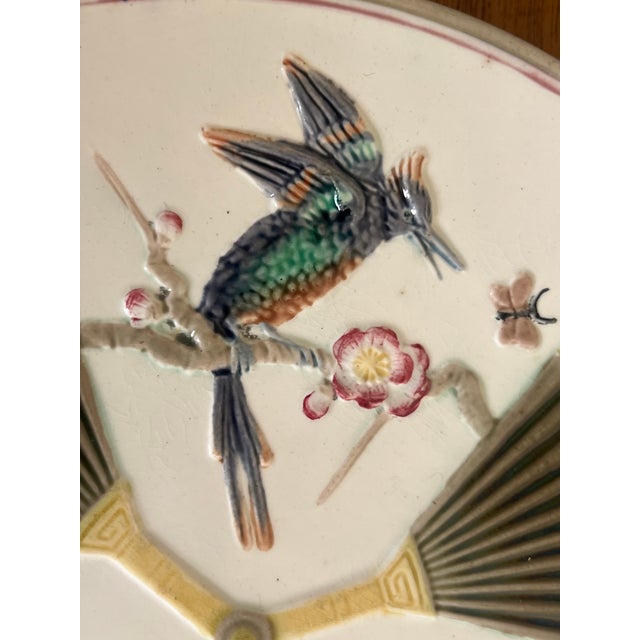 Wedgwood Wedgwood Bird & Fan Plate, C. 1870's For Sale - Image 4 of 10