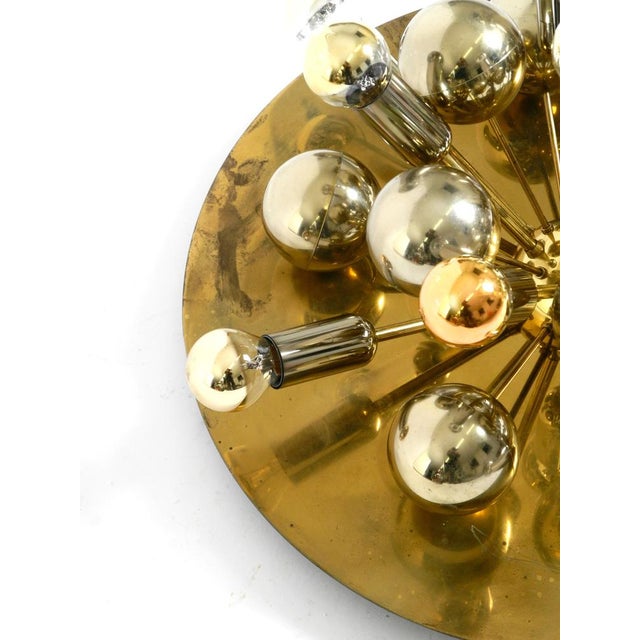 Large Space Age Sputnik Ceiling Lamp in Brass from Cosack Leuchten, 1970s For Sale - Image 11 of 18