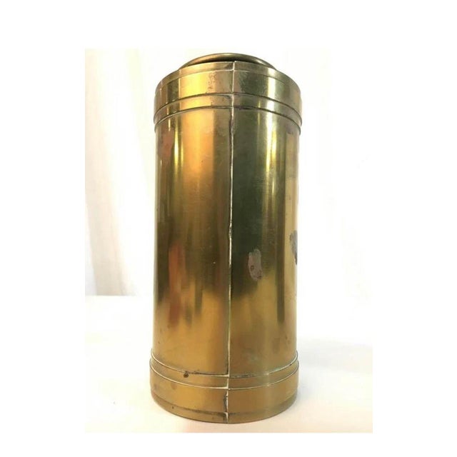 Mid-Century Modern Late 20th Century Brass Candle Holders - a Pair For Sale - Image 3 of 9