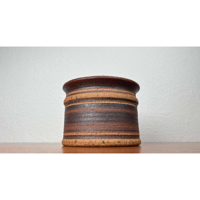 Mid-Century Modern Danish Studio Pottery Planter by Tue Poulsen Keramik for Luwasa, 1960s, in Very Good conditions....