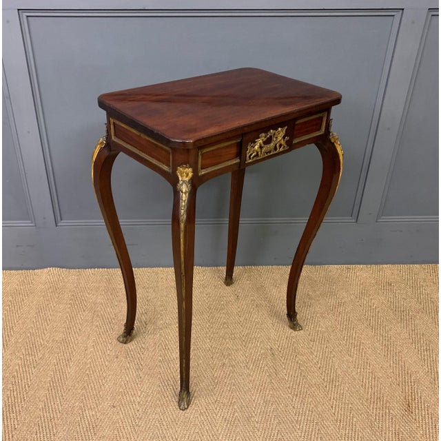Ormolu Mounted Mahogany Stand, 1885 For Sale - Image 6 of 7