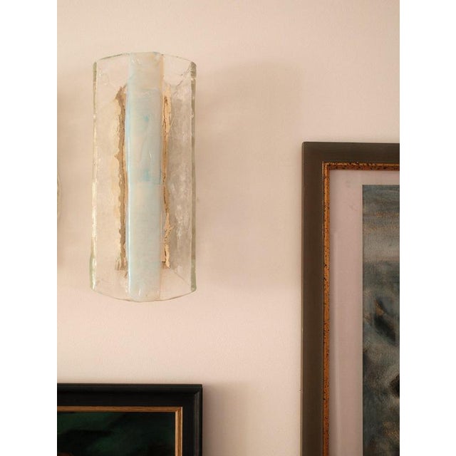 Murano Glass Wall Sconces, 1970s, Set of 2 For Sale - Image 5 of 5