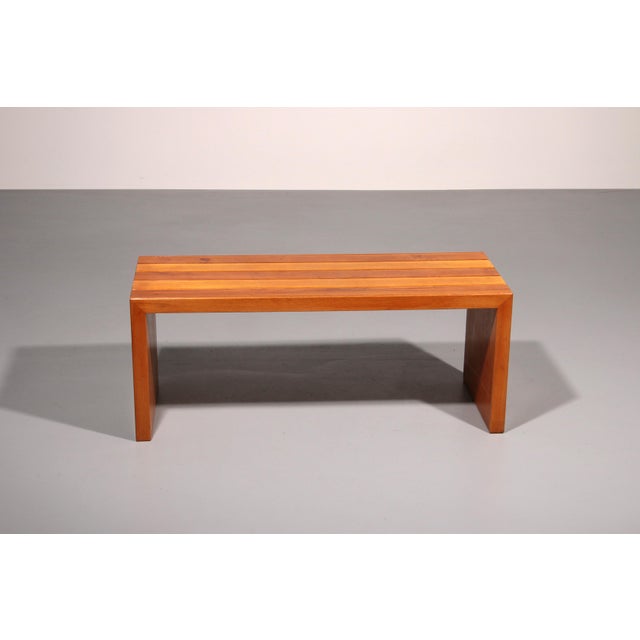 Mid-Century Italian Beechwood Bench, 1960s For Sale - Image 9 of 13