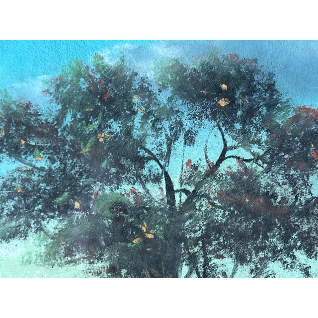 Vintage Signed Framed Sunrise Landscape For Sale In Chicago - Image 6 of 11