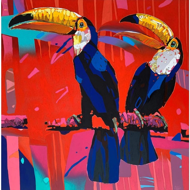 Rafal Gadowski, Toucans 14, 2024, Oil on Canvas For Sale - Image 6 of 6