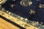 Antique 1900s Navy Chinese Peking Carpet 8'4" X 9'10" Floral Design Handmade Rug For Sale - Image 9 of 9