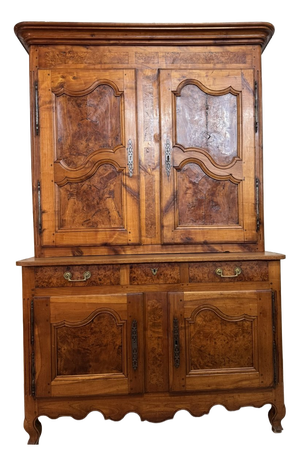 Bressan Louis XV in Walnut and Elm 2-Body Buffet