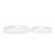 Kenneth Ludwig Chicago Saint Tropez Round Tray Set of 2 - Chalk For Sale - Image 4 of 10
