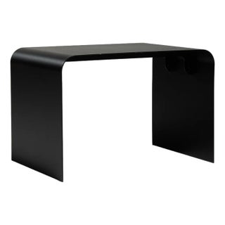 Early 21st Century Poland Black Wood Side Table For Sale