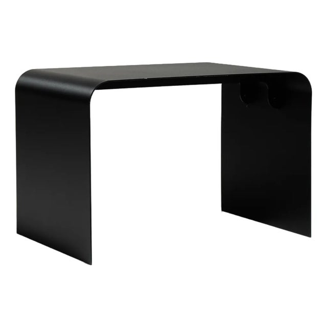 Early 21st Century Poland Black Wood Side Table For Sale