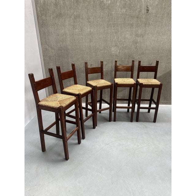 Vintage Bar Stools, 1970s, Set of 5 For Sale - Image 15 of 16