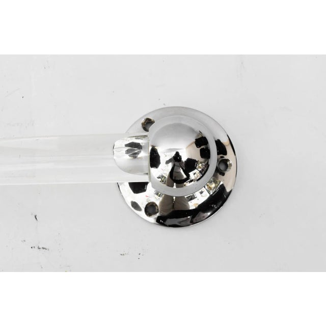 Towel Holder in Chrome and Glass, 1920s For Sale - Image 6 of 8