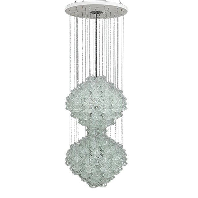 Double Pagode Pendant Chandelier from Kalmar, Vienna, 1960s For Sale