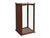 Wood Vintage Square Brown Frame Glass Door Display Case Box For Sale - Image 7 of 13