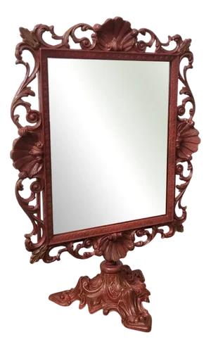 Antique Lacquered Table Mirror