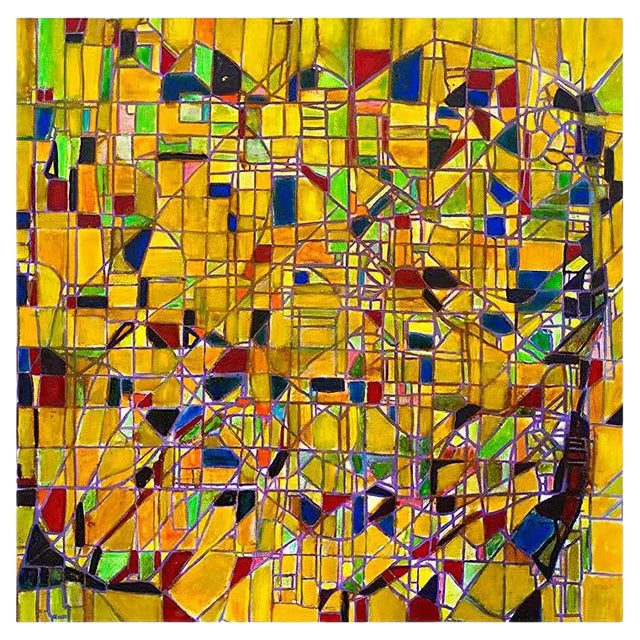 Reticulum - Oil on Canvas by Giorgio Lo Fermo - 1995 1995 For Sale