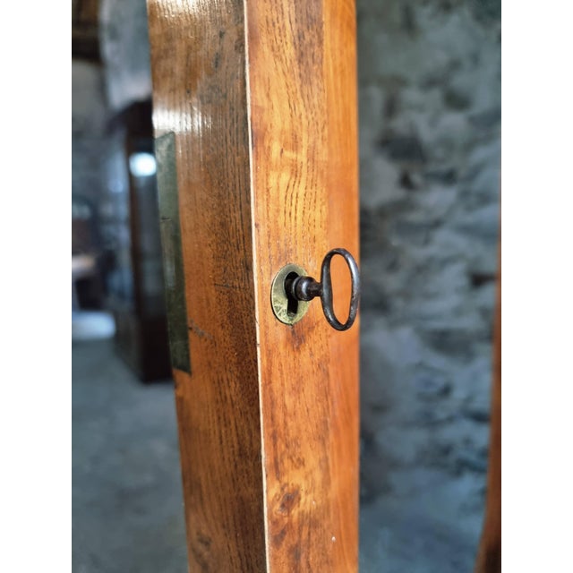 Tan Antique French Louis Philippe Wardrobe in Elm and Oak, 1800s For Sale - Image 8 of 16