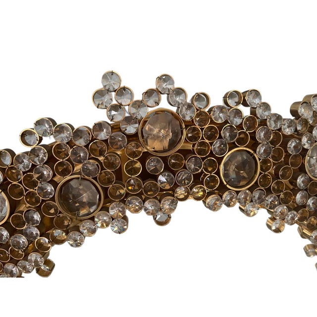 Mid-Century Modern Austrian Round Mirror with Integrated Backlighting by J.L. Lobmeyr, 1960s For Sale - Image 3 of 7