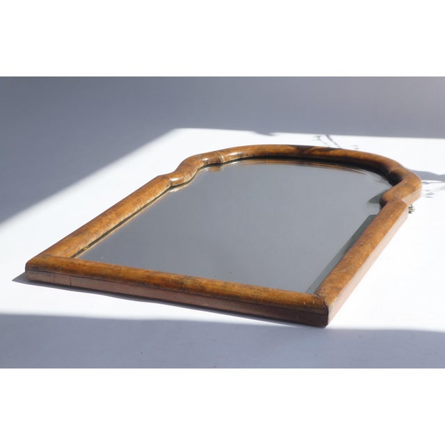 Brown Dutch Arched Walnut Wall Mirror For Sale - Image 8 of 12