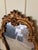 Pair of Italian Rococo Giltwood Mirrors With Antiqued Glass For Sale - Image 4 of 14