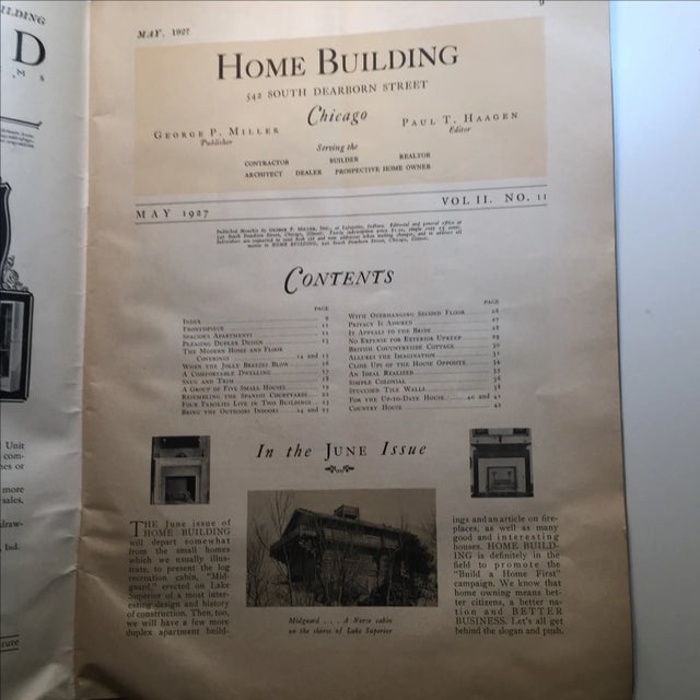 Home Building 1927 Chicago Trade Magazine For Sale - Image 4 of 11