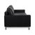 Vida 3-Seater Sofa in Black Leather from Rolf Benz For Sale - Image 10 of 13