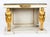 This is a beautiful vintage french empire style painted gilded and ormolu mounted console table, mid 20th century in date....