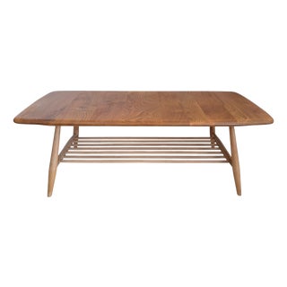 Mid-Century Modern Plank Coffee Table in Elm by Lucian Ercolani for Ercol, 1970s For Sale
