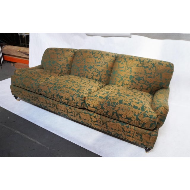 Late 20th Century Late 20th Century Clarence House Upholstered Custom Sofa For Sale - Image 5 of 16