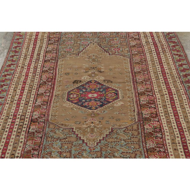 Rug & Kilim Vintage Turkish Rug With Intricate Medallion & Multi Border Design - Rug & Kilim For Sale - Image 4 of 8