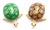 This vintage Boucheron France set of two turtle brooches is crafted in 18k yellow gold with richly detailed green and...