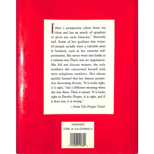 "The Draper Touch: The High Life & High Style of Dorothy Draper" 1988 Varney, Carleton For Sale - Image 4 of 12