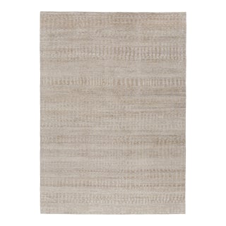 Rug & Kilim’s Contemporary Textural Rug in Beige-Brown and Gray Tones - 8x10 For Sale