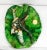 Green 1900 Majolica Palissy Fishs Wall Renoleau Platter For Sale - Image 8 of 9