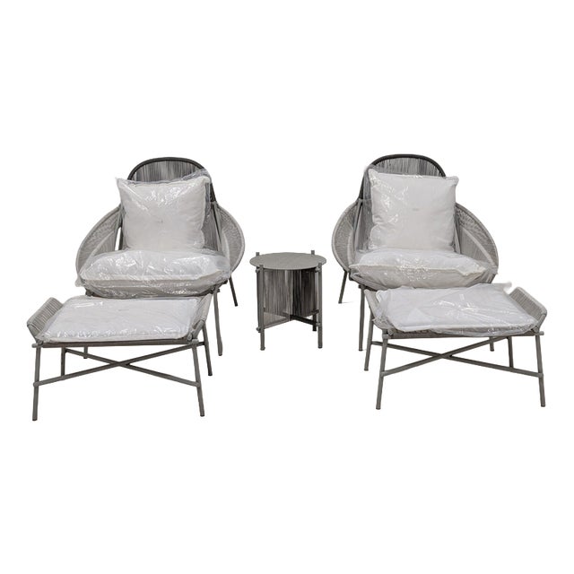 Traveler Outdoor Set in Rope from Roche Bobois, Set of 5 For Sale