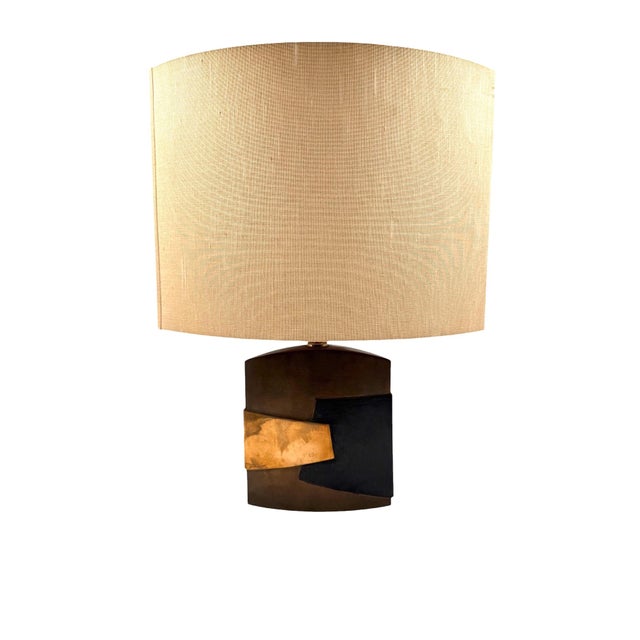 Brass Esa Fedrigolli, Hollywood Regency Table Lamp, Italy 1970s For Sale - Image 8 of 12