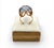14k Gold Mid Century Synthetic Spinel Statement Ring: Swirl Bypass Mount, Size 5.5 For Sale - Image 4 of 4