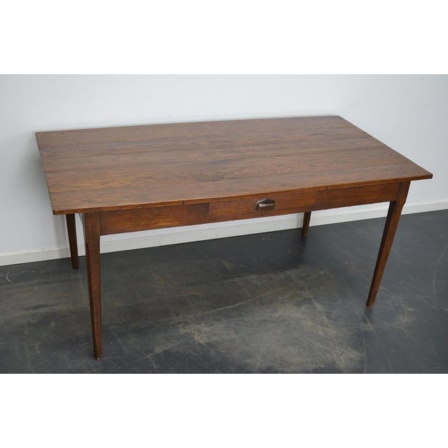 Art Deco French Oak Farmhouse Dining Table, 1920s For Sale - Image 11 of 16
