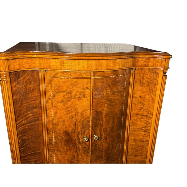 Vintage Art Deco Burled Wood Cabinet With Inlay Detail, 1920s-1930s For Sale - Image 16 of 18