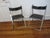 1970s Vintage Folding Chairs in Chrome-Plating with Leather from Lübke, 1970s, Set of 2 For Sale - Image 5 of 8