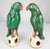 Early 20th Century Chinese Export Green Sanscai Glazed Parrots- a Pair For Sale - Image 4 of 12