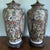 Pair of Vintage large Famille rose Chinese converted porcelain vase table lamps. Both in working condition and painted...