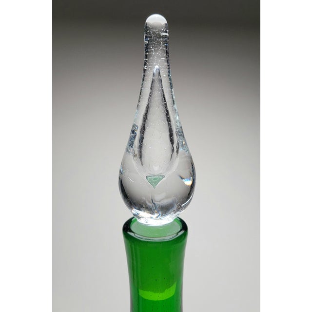 Glass 1950s Mid Century Blenko Decanter For Sale - Image 7 of 14