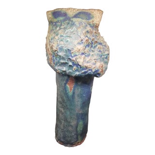 Vintage, 1973 Brutalist Handthrown Ceramic Pottery For Sale
