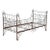 Antique French Iron Campaign Daybed For Sale